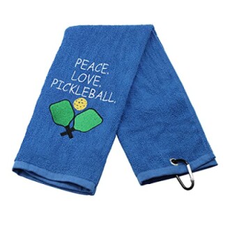 Pickleball Towel Peace Love Pickleball: The Perfect Hand Towel for Any Pickleball Player